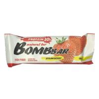 БАТОНЧИК BOMBBAR ПРОТЕИНОВЫЙ КЛУБНИКА 60Г БАТОНЧИК BOMBBAR ПРОТЕИНОВЫЙ КЛУБНИКА 60Г