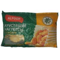 НАГГЕТСЫ ALFOOR ХРУСТЯЩИЕ С СЫРОМ 290Г ПАК