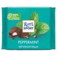 RITTER SPORT ШОКОЛАД ЧЕРНЫЙ С МЯТНОЙ НАЧИНКОЙ 100Г RITTER SPORT ШОКОЛАД ЧЕРНЫЙ С МЯТНОЙ НАЧИНКОЙ 100Г