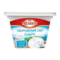 СЫР ТВОРОЖНЫЙ PRESIDENT СЛИВОЧНЫЙ 56% 140Г ПЛ/СТАК СЫР ТВОРОЖНЫЙ PRESIDENT СЛИВОЧНЫЙ 56% 140Г ПЛ/СТАК
