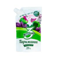 МАЙОНЕЗ 3 ЖЕЛАНИЯ ПАРИЖАНКА 35% 190Г ДОЗ Д/П