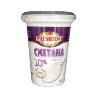 СМЕТАНА PRESIDENT 10% 400Г ПЛ/СТАК СМЕТАНА PRESIDENT 10% 400Г ПЛ/СТАК
