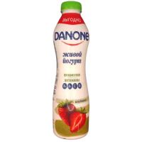 ЙОГУРТ ПИТ DANONE КЛУБНИКА 1,2% 670Г ПЛ/БУТ