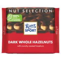 RITTER SPORT ТЕМНЫЙ ШОКОЛАД С ЦЕЛЬНЫМИ ЛЕСНЫМИ ОРЕХАМИ 100Г RITTER SPORT ТЕМНЫЙ ШОКОЛАД С ЦЕЛЬНЫМИ ЛЕСНЫМИ ОРЕХАМИ 100Г