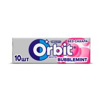 РЕЗИНКА ЖЕВ ORBIT БЕЛОСНЕЖНЫЙ BUBBLEMINT 13,6Г РЕЗИНКА ЖЕВ ORBIT БЕЛОСНЕЖНЫЙ BUBBLEMINT 13,6Г