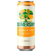 SOMERSBY НАПИТОК ПИВНОЙ MANGO&LIME 0,43Л Ж/Б