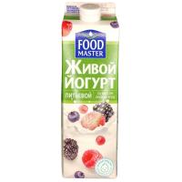 ЙОГУРТ ПИТ FOODMASTER ЖИВОЙ ЛЕСНЫЕ ЯГОДЫ 2% 0,9Л П/П