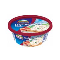 СЫР ТВОРОЖНЫЙ HOCHLAND С ВЕТЧИНОЙ/ЗЕЛЕНЬЮ 140Г