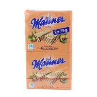 MANNER ВАФЛИ С ОРЕХОВЫМ КРЕМОМ NEAPOLITANER 2X75Г