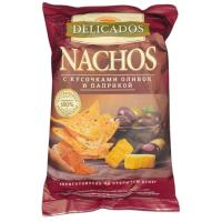 ЧИПСЫ DELICADOS NACHOS С/В ОЛИВОК/ПАПРИКИ 150Г ПАК