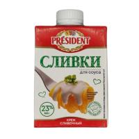 СЛИВКИ PRESIDENT Д/СОУСА УЛЬТРАПАС 23% 500Г Т/П СЛИВКИ PRESIDENT Д/СОУСА УЛЬТРАПАС 23% 500Г Т/П