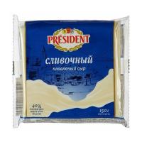 СЫР ПЛАВЛ PRESIDENT СЛИВОЧНЫЙ 140Г СЫР ПЛАВЛ PRESIDENT СЛИВОЧНЫЙ 140Г