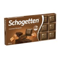 SCHOGETTEN ШОКОЛАД С КАРАМЕЛЬЮ BROWNIE 100Г