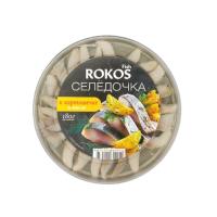 ПРЕСЕРВА ROKOS FISH СЕЛЕДОЧКА К КАРТОШЕЧКЕ В МАСЛЕ 180Г