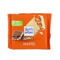 RITTER SPORT ШОКОЛАД С ВАФЛЯМИ 100Г RITTER SPORT ШОКОЛАД С ВАФЛЯМИ 100Г
