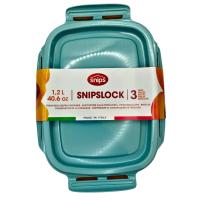 SNIPS LOCK НАБОР ИЗ 3Х ПРЕДМ КОНТЕЙНЕРЫ 1,2Л