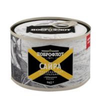 САЙРА ДОБРОФЛОТ ТИХООКЕАН НАТУР В МАСЛЕ 250Г Ж/Б КЛЮЧ САЙРА ДОБРОФЛОТ ТИХООКЕАН НАТУР В МАСЛЕ 250Г Ж/Б КЛЮЧ