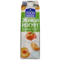 ЙОГУРТ ПИТ FOODMASTER ЖИВОЙ АБРИКОС 2% 0,9Л П/П