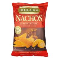 ЧИПСЫ DELICADOS NACHOS ОРИГИНАЛЬНЫЕ 150Г ПАК