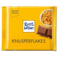 RITTER SPORT ШОКОЛАД С КУКУРУЗНЫЕ ХЛОПЬЯМИ В ПЛИТКЕ 100Г RITTER SPORT ШОКОЛАД С КУКУРУЗНЫЕ ХЛОПЬЯМИ В ПЛИТКЕ 100Г
