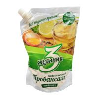 МАЙОНЕЗ 3 ЖЕЛАНИЯ ПРОВАНСАЛЬ КЛАССИЧЕСКИЙ 50,5% 700Г Д/П