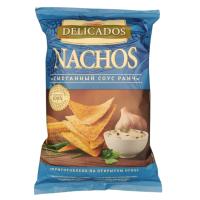 ЧИПСЫ DELICADOS NACHOS СМЕТАННЫЙ СОУС РАНЧ 150Г ПАК