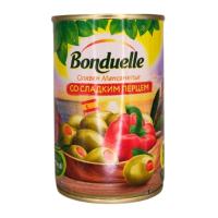 ОЛИВКИ BONDUELLE МАНСАНИЛЬЯ С/СЛАД ПЕРЦЕМ 314МЛ Ж/Б