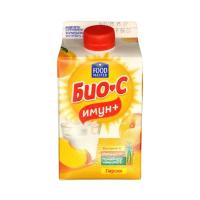 БИОЙОГУРТ FOODMASTER БИО-С ИМУН+ ПЕРСИК 2,9% 0,45Л П/П