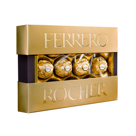 КОНФЕТЫ FERRERO ROCHER ПРЕМИУМ Т10 125Г КОР
