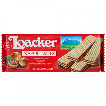LOACKER ВАФЛИ КЛАССИЧ С ЛЕСНЫМ ОРЕХОМ 90Г