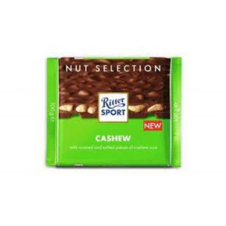 RITTER SPORT ШОКОЛАД С КЕШЬЮ 100Г